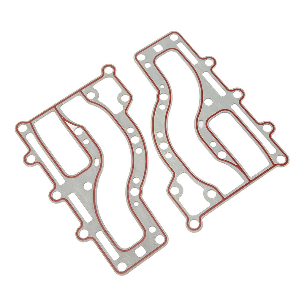 2 Peças Cobertura Interna de Escape de Motor de Popa Plástico 63V 41112 A0 Junta para Motor de Barco para Motor 2 Tempos 15HP
