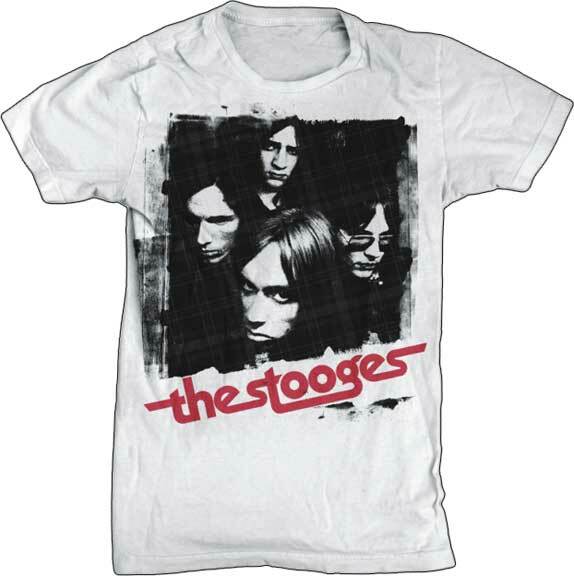 

New Authentic Iggy Pop amp The Stooges Black amp White Photo Punk Band TShirt Unisex T-Shirt XL