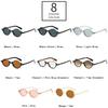  Vintage Rimless Round Sunglasses Women Fashion Leopard Tea Gradient Shades UV400 Men Trending Rivets Punk Sun Glasses