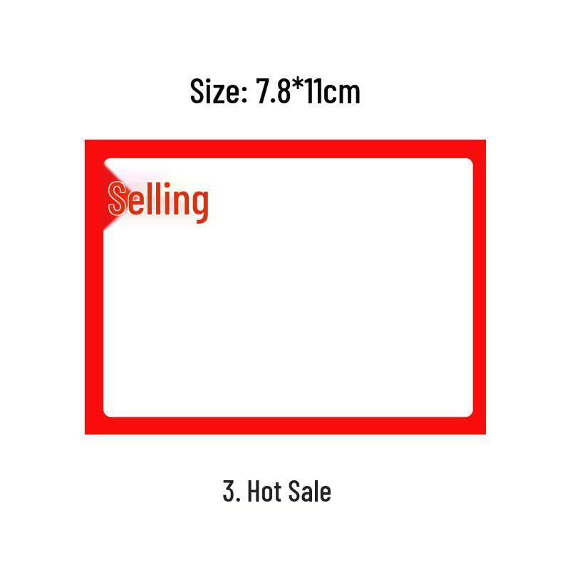 POP Display Stand Price Tag Cards for Bread & Cake