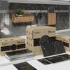Marble-Style Waterproof Foam Wall Tile Stickers for Bathroom and Kitchen