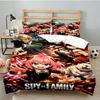 Fantasy Battle Anya 3pcs Bedding Set,Including 1pc Duvet Cover And 2pcs Pillowcases Perfect Gift for Christmas,Ideal for Bedroom, Dormitory