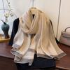 Vår og Sommer Nytt Temperament Mote Skjerf Tynt Klimasjal Langt Varmt Emulasjon Silkeskjerf for Kvinner