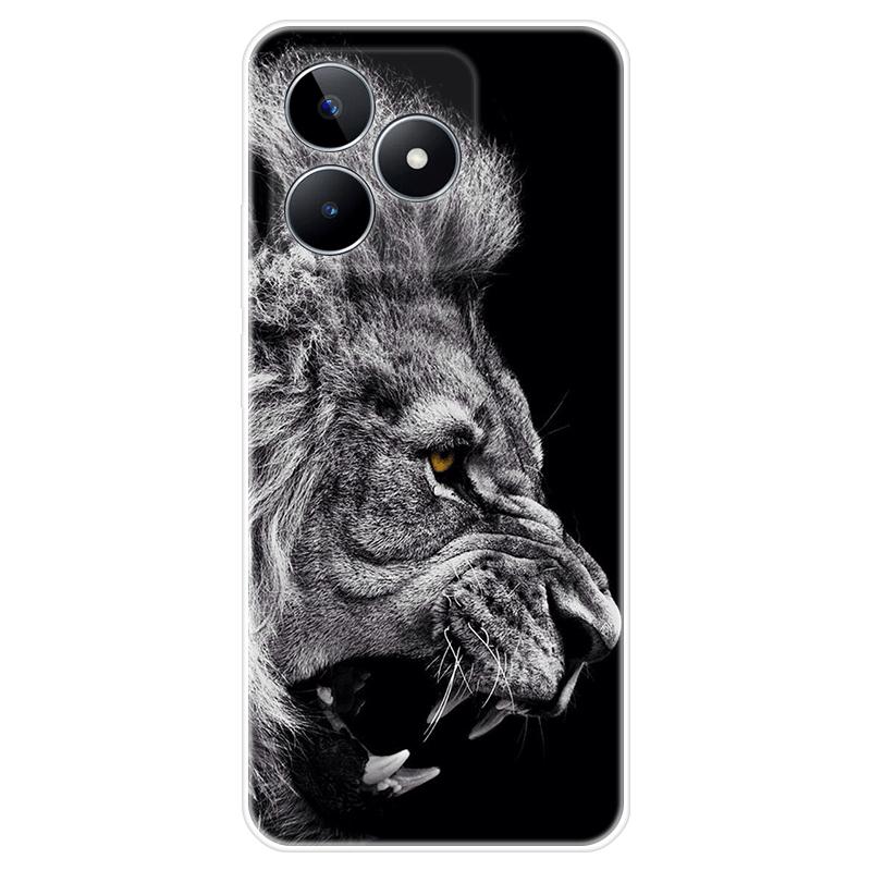 Für Realme C51 Gehäuse TPU Lackierte Rückseite Realme C51 Weiche Silikonhülle