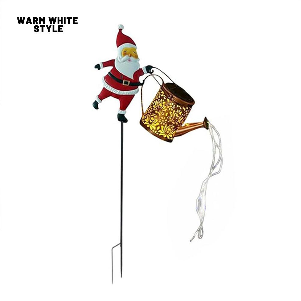 

Christmas Santa Solar Powered Kettle Lights Garden Lawn Decorative Lights Yard Christmas Lights Holiday Decoration