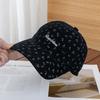 Small floral cap girls sweet age-reducing baseball cap new high-quality wide-brimmed thin hat