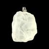Rough Rock Crystal Quartz Stone Pendant + Chain Approximately 3cm