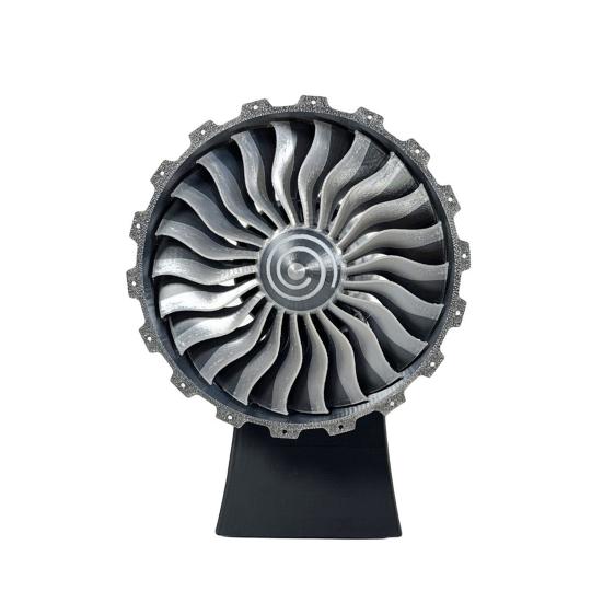 TR900 Turbofan Engine Model Realistic Simulated Aircraft Engine Kit Collectible Turbojet Engine Model for Mechanical Science Education Aviation