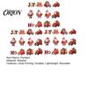 Festive Home Accents 12/24/36Pcs Christmas Wooden Ornaments, Santa Claus Red Truck Hanging Decorations with Rope, Reusable Seasonal Decor Xmas