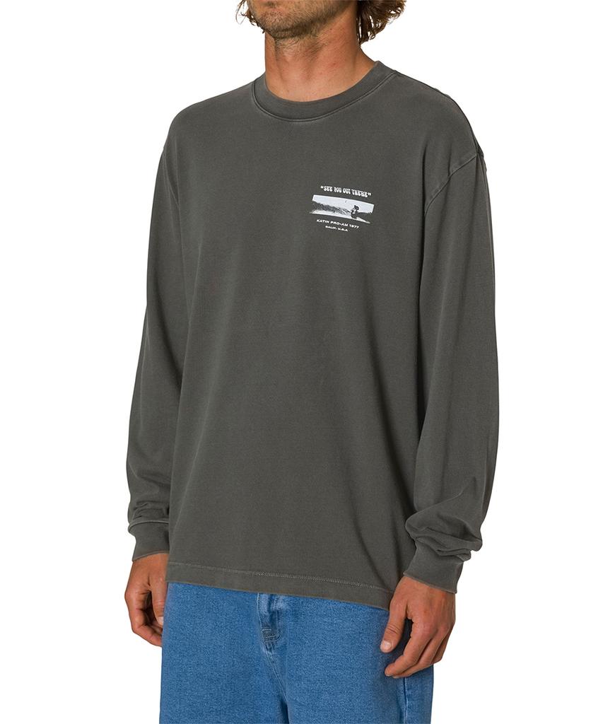Keiteun Tunnels Boxy Fit Long Sleeve T-Shirt - Lead