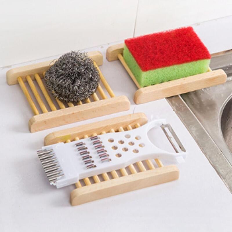 Wooden soap drying rack for bathroom