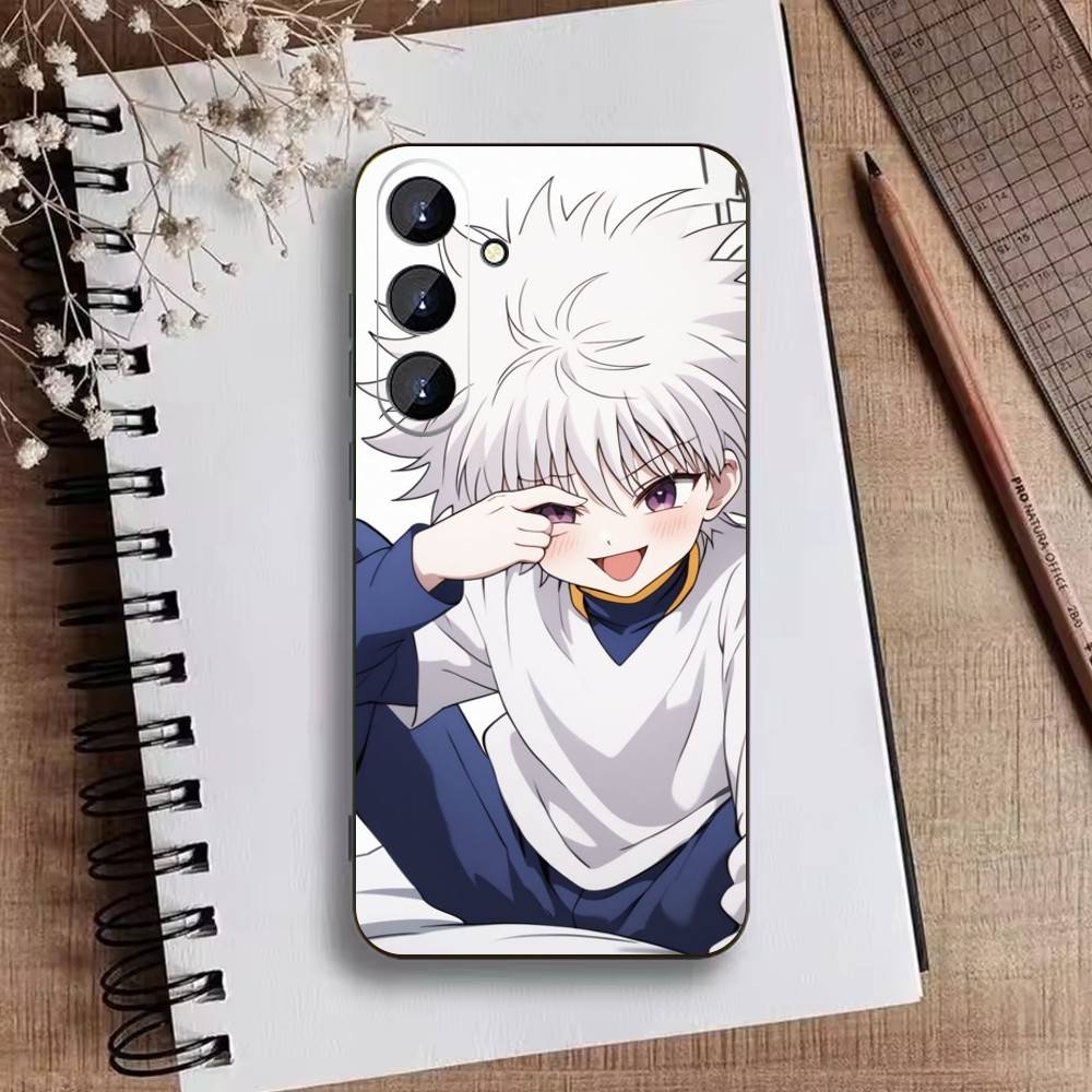 W-Killua Zoldyck H-Hunter X Hunter Phone Case For Samsung Galaxy A73,A21s,A22,A31,A52,A53,A71,A41Soft Black Shell