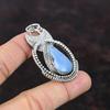 Owyhee Blue Opal Pendant Beautiful Jewelry 925 Sterling Silver Pendant Wonderful Gemstone Handmade Pendant Engagement Gift Statement Pendant
