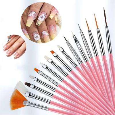 Multi Functional Nail Art Brush Set 15 Pieces Nail Design Tool  Salon Nail Equipment