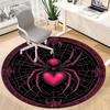 1pc Spider Web Office Round Area Rug, Indoor Mat Suitable ForOffice, Under Office Chairs Bedroom Living Room Home Decor, Room Deco T044
