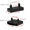 20pcs Replacement Bed Slat Holders Caps Plastic Black Bed Slats Connector Square Convenient Sofa End Caps Holder Sofa