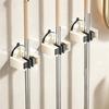No-drill Suction Cup Wall Mount Mop Holder Broom Storage Clip