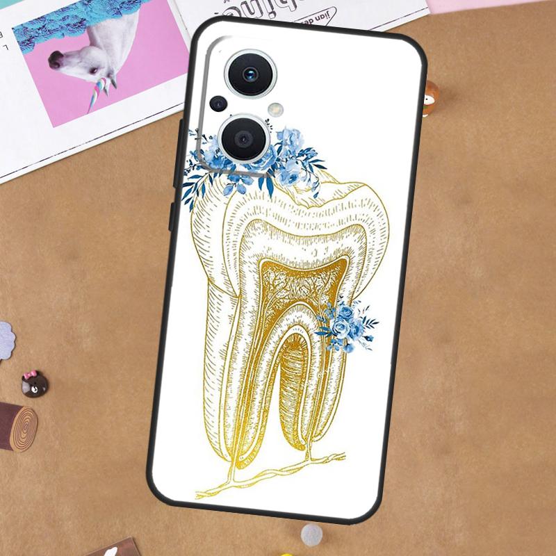 Human Tooth Anatomy Case For OPPO Reno 11 10 Pro 8 7 6 5 4 Lite 8T 5Z 4Z 11F OPPO Find X5 X6 Pro X2 Neo X3 Lite