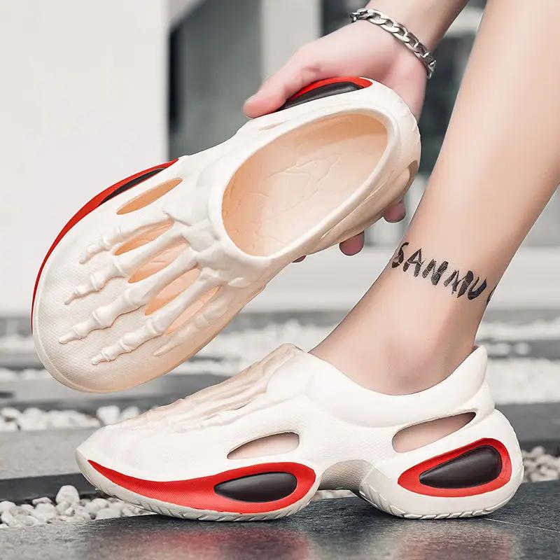 Fashion Height Male Shoe Ultralight with Platform Beach Non-slip Stylish Pvc 39 Summer 2025 Barefoot Japanese Daily Use Buy Men's Sandal
