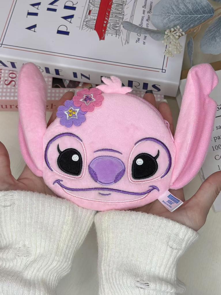 Disney Stitch Coin Purse Cartoon Small Shoulder Bag Cute Plush Card Holder Pendant Doll Birthday Gift for Friends