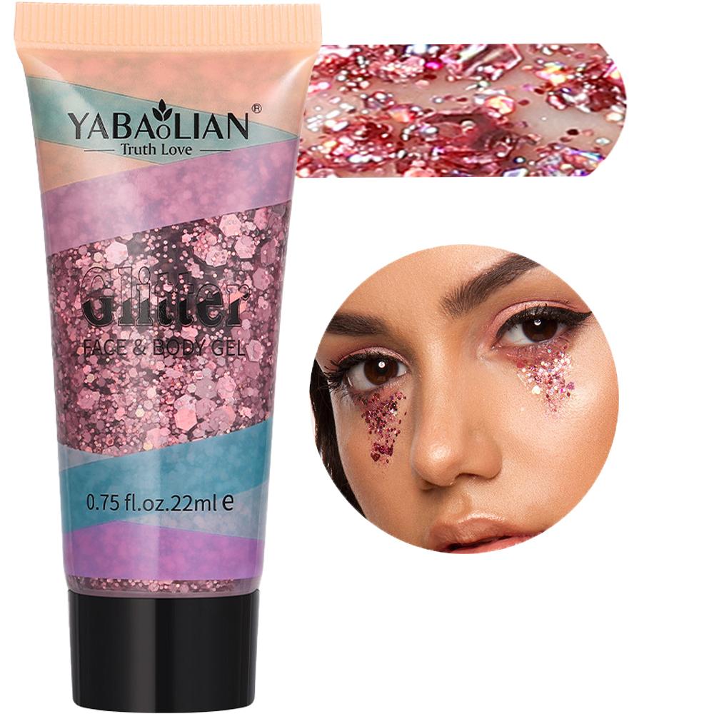 Mermaid Sequin Body Glitter Gel - Long-Lasting Shine for Carnival, Parties, Festival and Stage Performance - Great for Girls