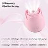 Powerful Sucking Rose Vibrator Sexy Toy For Women Oral Nipple Clit Sucker Stimulator Massager 18+ Adults Female Toys 10 Modes