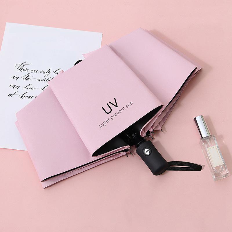 Opvouwbare Handmatige/Automatische Paraplu Waterdichte En Winddichte Paraplu Anti-Uv Paraplu Eenvoudige Effen Kleur Paraplu