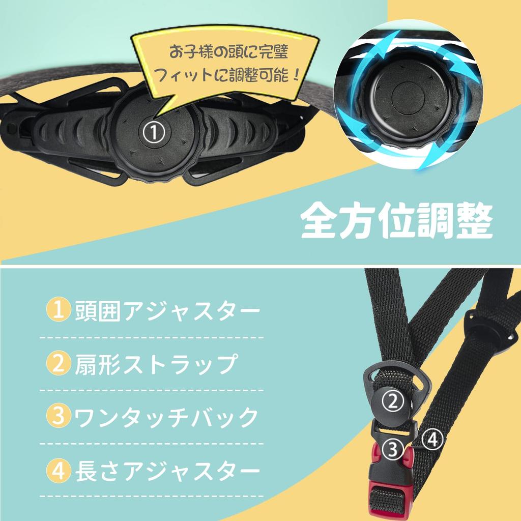 Rongbenyuan Lightweight and Breathable Bicycle Helmet for and Elementary School Students Ages and Adjustable Head Circumference Sports Helmet with 3D