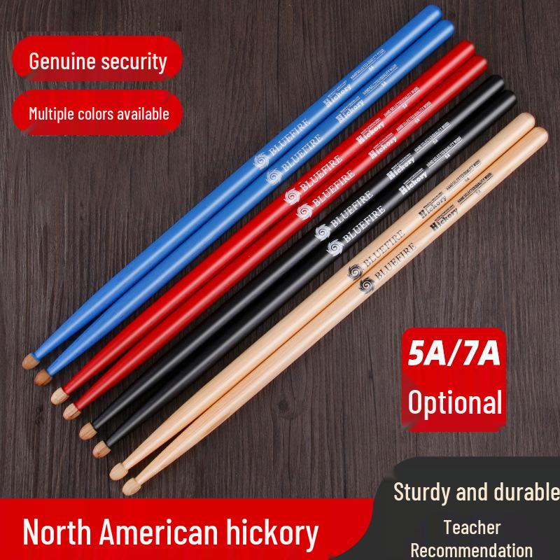 Han Lan Huo Solid Wood Drumstick Holder & Stand for 5A/7A Children's Drumsticks, Walnut Wood