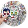 100 Unique, Terrifying, Trendy and Cool Skateboard Suitcase Stickers with Skull Graffiti