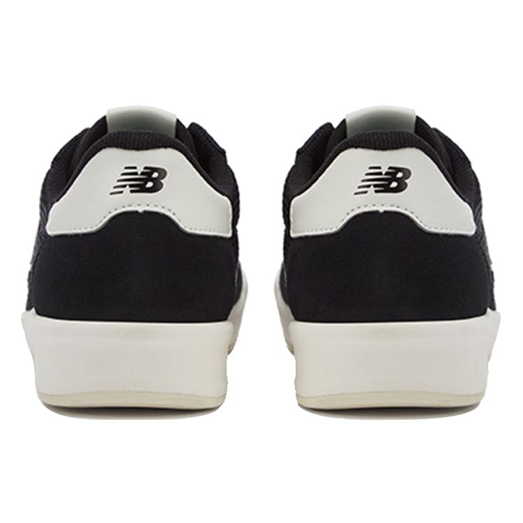 New Balance NB 300 Piele de Vaca cu Doua Straturi Material Îmbrăcăminte Casual Durabil Ușor Respirabil Pantofi de Skate Low-Top Sneaker Unisex Negru Alb CRT300K1