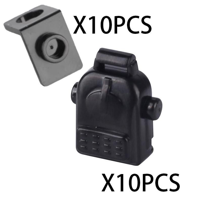 MOC Military SWAT Soldiers Building Blocks Accessories Set Medical Box Vest Backpack Bricks Kids Gift
