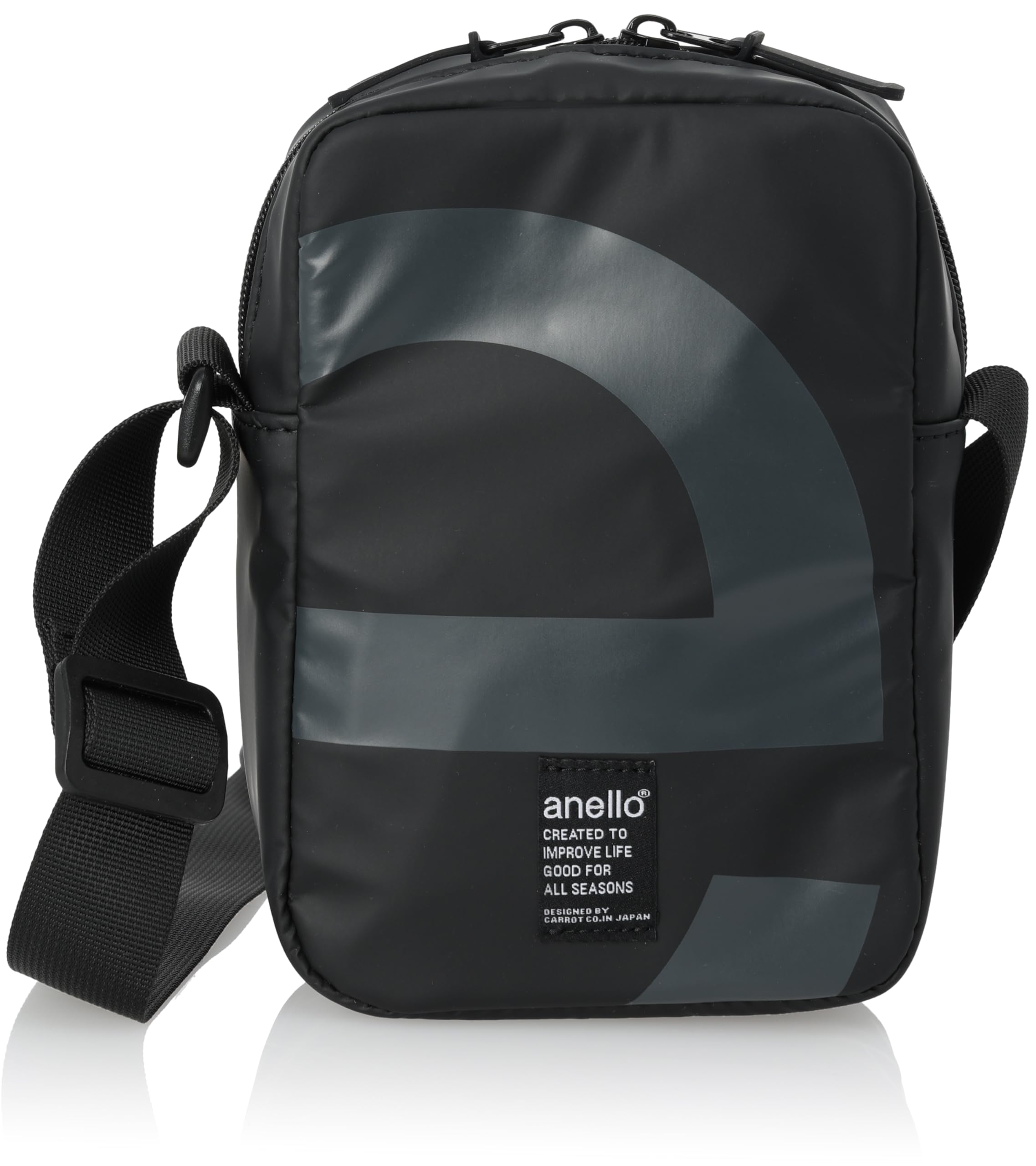

Mini Shoulder Bag OVER LOGO AIS1203 BK [Anello]