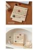 2025 Ins Circle Cream Ring Toss Perpetual Wooden Desk Calendar
