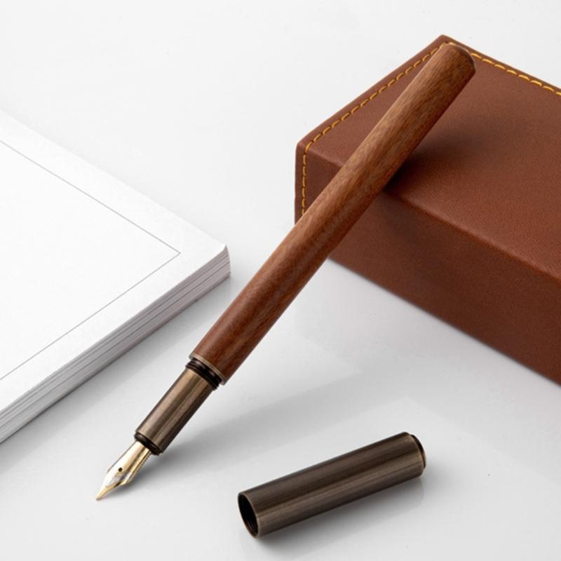 Luxury Fountain Pen, Long Blade Medium Nib Ink Pen Smooth Writing Calligraphy Pen for Sketching, Calligraphy Ink Pen