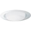 Juno Lighting 241-PW 6-Inch Drop Opal with Reflector, Plastic White