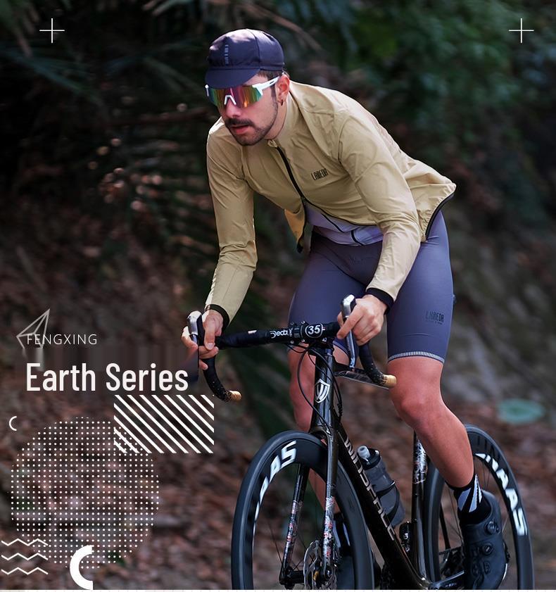 Lanpada Unisex Windbreaker: Windproof Cycling Jacket for Spring and Autumn, Long Sleeve for Mountain and Road Biking
