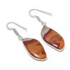 Natural Noreena Jasper Gemstone 925 Sterling Silver Jewelry Earring 1.77" AEE-10883