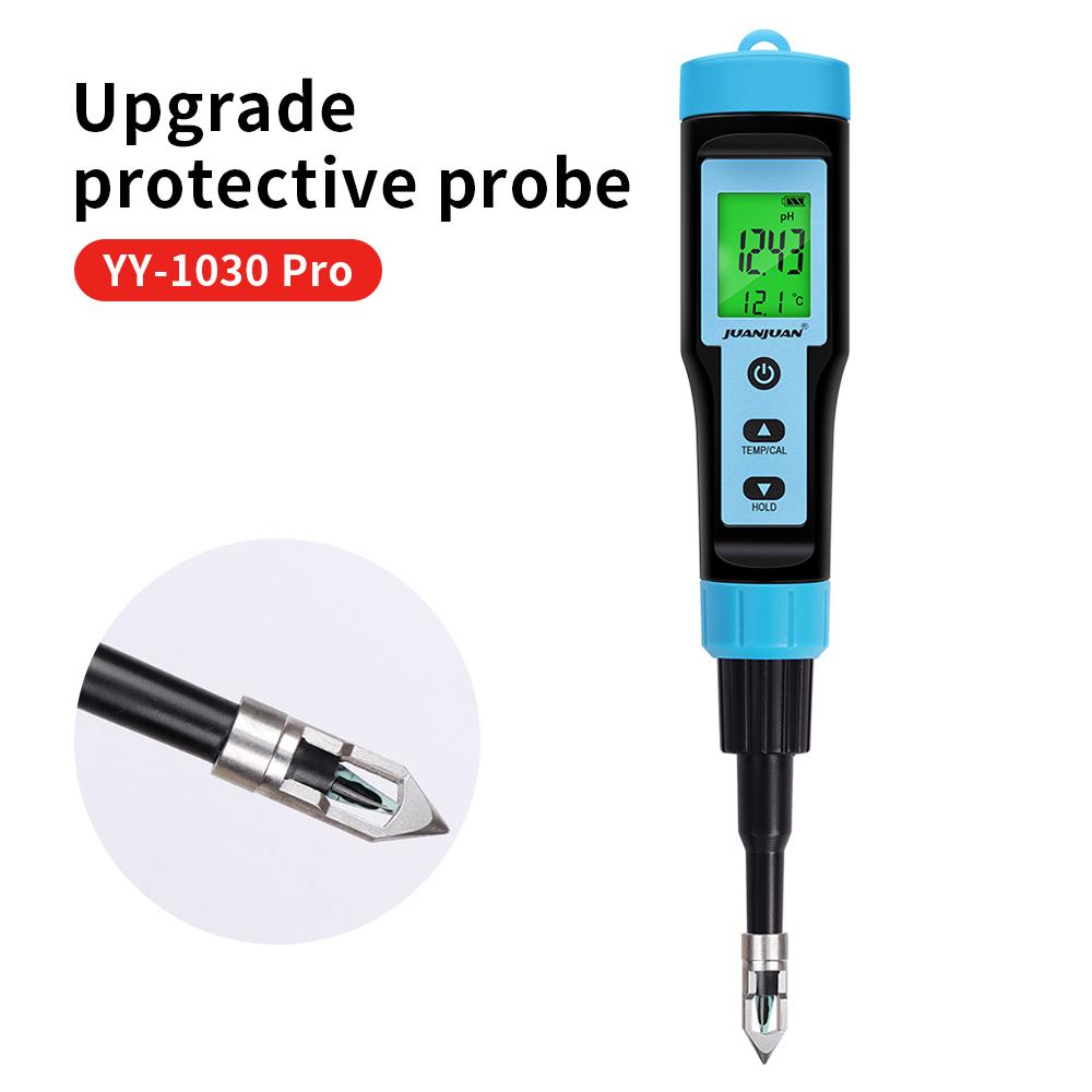 YY-1030 Digital Food PH Meter 0.00~14.00 High Accuracy Sensor Temperature Acidity Tester for Brewing Fruit Cheese Meat Canning