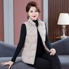 Moda Donna Autunno Collo Alto Elegante Piumino Cappotti Caldi Capispalla Casual Cintura Senza Maniche Inverno Donna Gilet Giacche