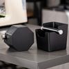 Small Coffee Grounds Box Stainless Steel Espresso Dump Bin Coffee Knock Box Coffee Waste Box Coffee Accessories