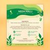 Nat Habit Neem Mauj Gulal Cor Verde | Cores de Holi Naturais Orgânicas | Neem, Sene, Folhas de Índigo e Amido de Milho, Abir Herbal  (Pacote de 2 x 50g)