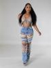 2025 Beaded Ripped Elastic Jeans for Women: Hot Girl Summer Style