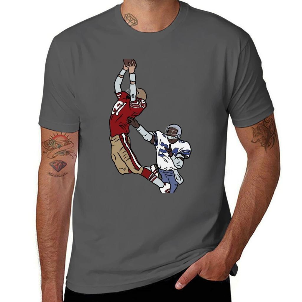 Dwight Clark The Catch Tshirt Large Size Short Sleeve Tshirt