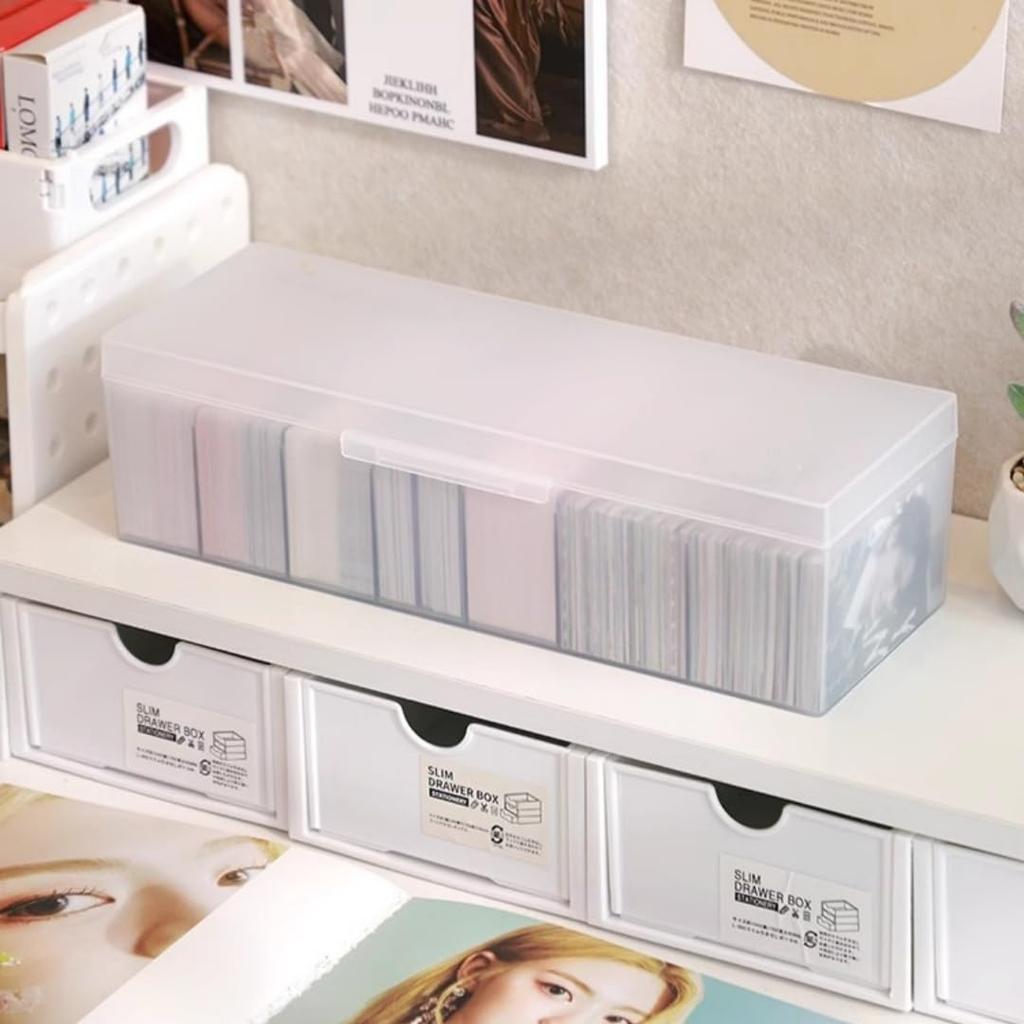 Siawadeky Game Card Divided Set of Large Holds 700 7 Removable Lid Card Classification Card Compatible with Business Pokemon Duel and Various Cards