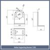 0.6KG-40KG Magnetic Powder Brake and Clutch Bracket, Single/Double Axis