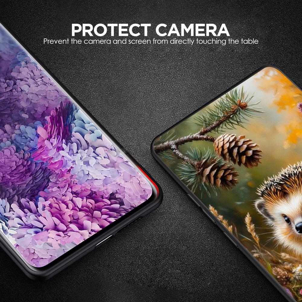 Hedgehog Design Phone Case For Samsung Galaxy A17 A07 A55 A35 A25 A15 A05 A33 5G A31 A23 A21s A13 A11 A41 A73 A53 A51 A71 Cover