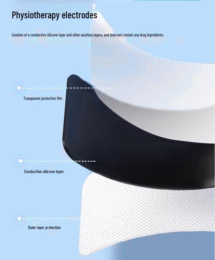 Buckle Electrode Physiotherapy Massage Pads - Non-woven Gel Health Care Accessories