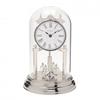 Wm.Widdop Rotating Pendulum Anniversary Clock - Silver