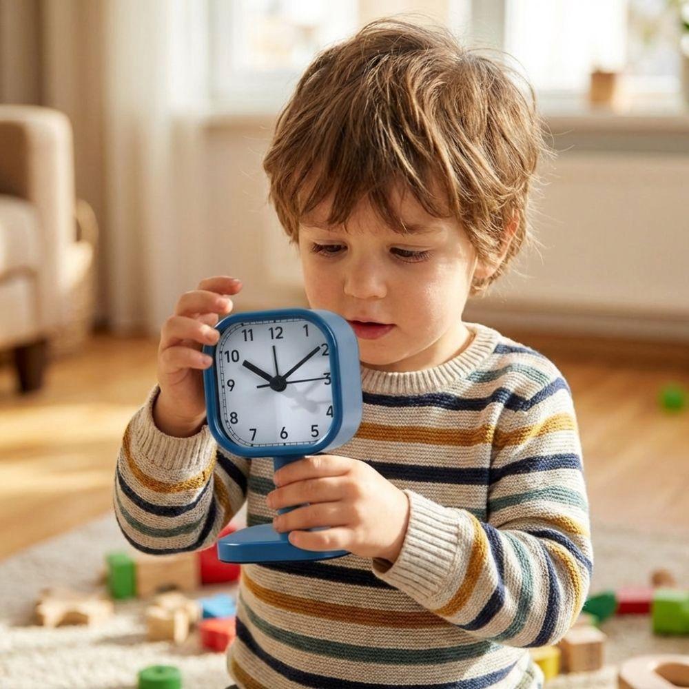 Düşmeye Dayanıklı Masaüstü Standlı Saat Vintage Masa Saati Yatak Odası Dekorasyonu Mekanik Zamanlayıcılı Saat Yatak Yanı